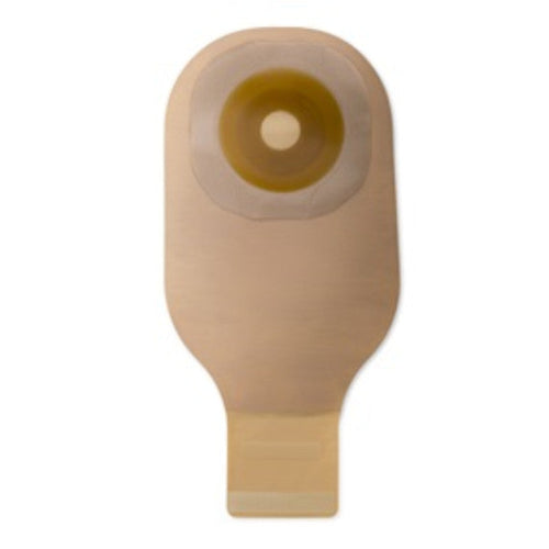 Hollister Premier One-Piece Drainable Ostomy Pouch – Flat Flextend Barrier, Lock 'n Roll Microseal Closure, Tape, Pre-Cut