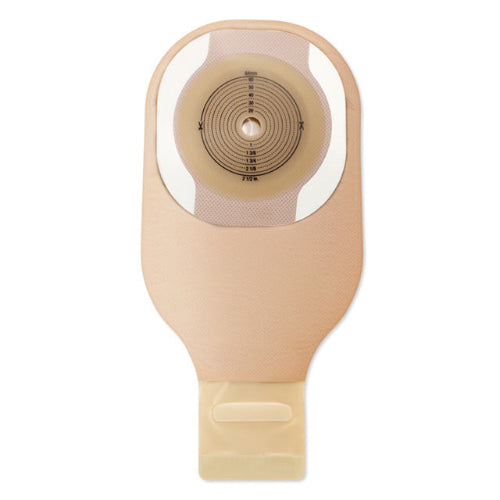 Hollister Premier One-Piece Drainable Ostomy Pouch – Flat CeraPlus Barrier, Lock 'n Roll Microseal Closure, Tape, Filter, Cut-To-Fit