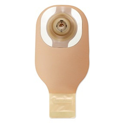 Hollister Premier One-Piece Drainable Ostomy Pouch – Convex CeraPlus Barrier, Lock 'n Roll Microseal Closure, Tape, Cut-To-Fit