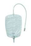 Conveen® Security+ Contour Leg bag - Contour,  Flocked Backing,  With Straps,  Tap Type: Clamp,  Box of 10